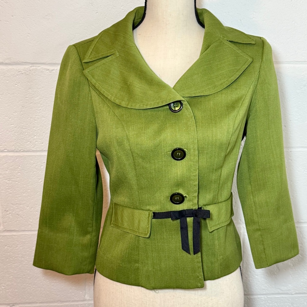 GSA Collection Petite Olive Green Short Jacket Blazer